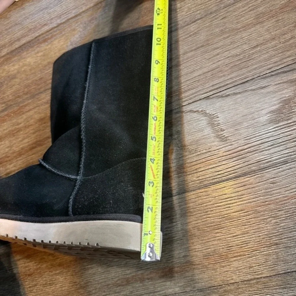 Koolaburra‎ by UGG Gray Suede Boots Faux Fur Bow Detail Winter Boots US 9